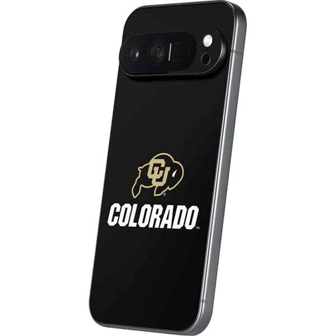 University of Colorado CU Logo on Black Pixel 9 Pro XL Skin